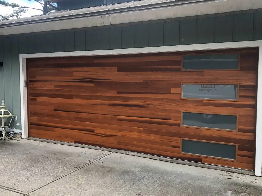 A1 Garage Repair garage door with decorative hardware